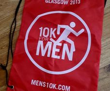 10k For Men Glasgow 2013 Drawstring Gym Bag