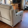 New 2-seater electric reclining sofa in beech wood and woven cotton Image 5