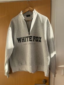White fox hoodie
