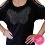 Women's shoulder top with a butterfly Image 5