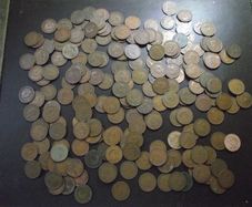 Great Britain. George VI. 197 coins x half penny (1937-1952)