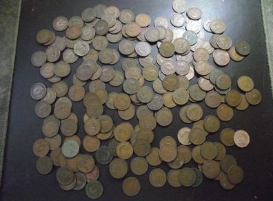 Great Britain. George VI. 197 coins x half penny (1937-1952)