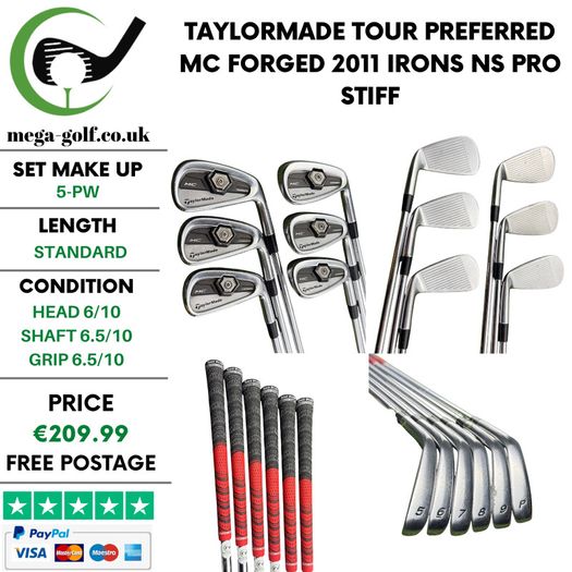 Taylormade Tour Preferred MC Forged 2011 Irons / 5-Pw / Ns Pro Stiff