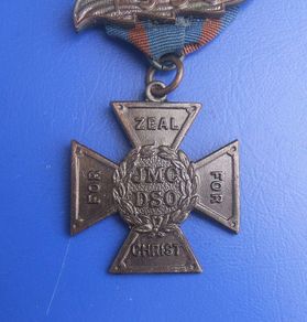 JMC DSO (Methodist Church) - a vintage Junior Missionary Collector Distinguished Service Order award medal with 5 year bars (1950s)