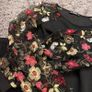 Black Floral Dress Image 4