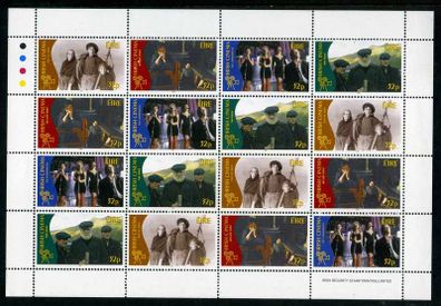 1996 Ireland Centenary of Irish Cinema Commemorative Stamp Sheetlet Mint Never Hinged (MNH)
