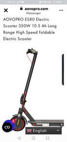 Aovopro es80 350w electric scooter