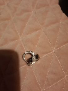vintage sterling silver small hoops with black and clear stones