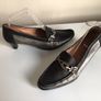 Garten Ladies Black and silver Leather upper and Lined Court shoes Eu 40 Uk 6.5 Image 3