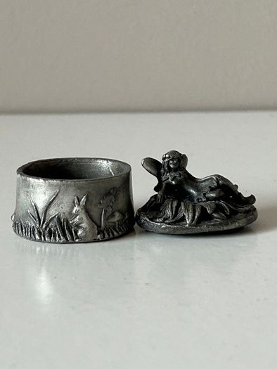 Vintage Pewter Tooth Fairy Wee Box