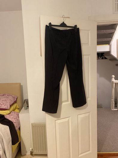 ladies trousers paco new charcoal grey large