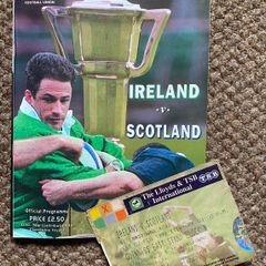 Very Rare 1998 Ireland v Scotland - Five Nations Championship Programme + Match
