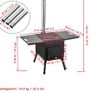 Camping Stove Cast Iron Hot Tent Wood Stove Image 4