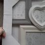 grey and white shabby chic photo frame Image 3