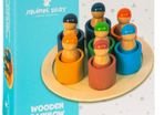 Wooden Toy Peg dolls (1507)(A3) mr 3