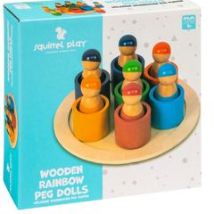 Wooden Toy Peg dolls (1507)(A3) mr 3