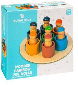 Wooden Toy Peg dolls (1507)(A3) mr 3