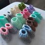 Handmade baby booties Image 3