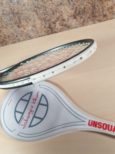 Vintage JAHANGIR KHAN Unsquashable The Conqueror Signiature Squash Racket graphite
