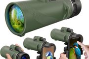 12x50 High Power Monocular Telescope with Smartphone Holder &amp; Tripod for Adults &amp; Kids, Waterproof FMC HD Lens &amp; Scope for Bird Watching, Camping, Hiking, Hunting, Concert, Wildlife, Travel (FREE POSTAGE)