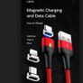 Magnetic Cable for iPhone xiaomi Huawei USAMS 3A Fast Charging Magnet USB Cable Micro USB Type C cable Magnet Charger&Data Sync Image 5