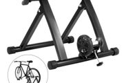 Magnetic Indoor Bike Trainer Stand 750W Fluid Resistance 330LBS Bicycle Rear Easel Fits for Wheels 26"-29" Riding Exercise