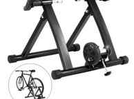 main image for ad Magnetic Indoor Bike Trainer Stand 750W Fluid Resistance 330LBS Bicycle Rear Easel Fits for Wheels 26"-29" Riding Exercise