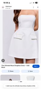 Oddmuse strapless white