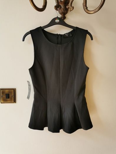 Ax Paris black peplum top
