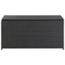 Garden Storage Box Poly Rattan 100x50x50 cm Black Image 5