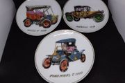 Vintage Classic Cars Ceramic Wall Plaques