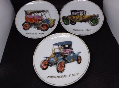 Vintage Classic Cars Ceramic Wall Plaques