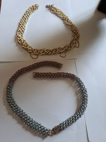 Vintage 1960s Handmade Beaded Necklaces