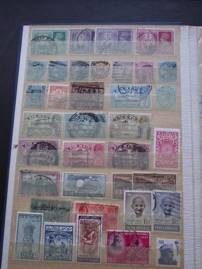 A nice collection of Stamps from India, presented in the album #7