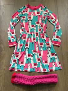Oilily lama dress and tights set are 10 excellent condition!
