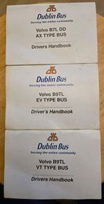 3 x Dublin Bus Driving School Driver Manuals