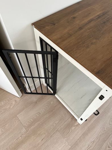 2 Doors Indoor Dog Cage for Large Dogs, 110 x 65 x 81 cm