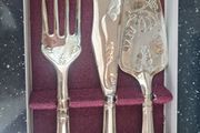 silver plated serving set