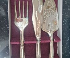 silver plated serving set