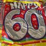 60th Birthday Decorations, Buntings , Candles, Badge , Balloon Weight Image 3