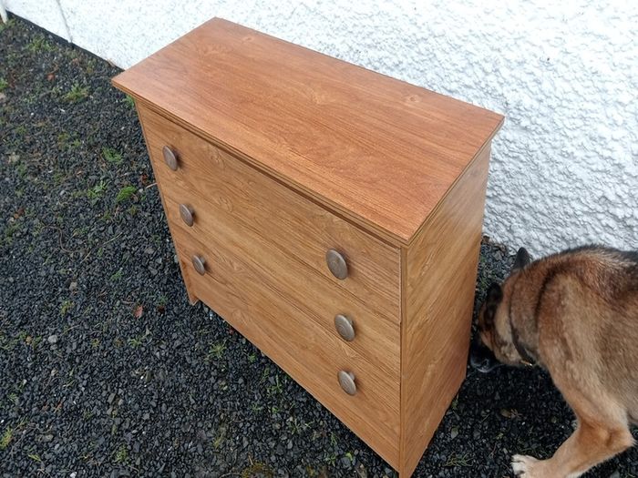 mid century teak chest of drawers