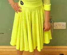 Latin dress DSI Juvenille ( leotard and skirt combo)