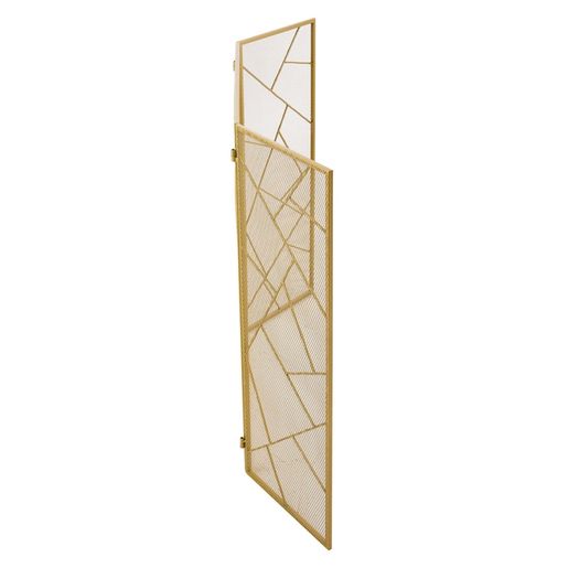 3 Panel Iron Fireplace Screen
