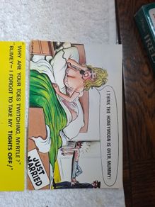 5 Bamforth just married saucy postcards.