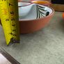 Cheese knife set with magnetic base 15.00 euro, Pottery/Terra Cotta Bowl w/side Section, Olive Pattern, Portugal and 2 small bowl  18.00 euro.,.Ceramic Garlic Lemon Grater Plate Hand Painted 12.00 euro.,Glass display small dome with white carmic tea light Image 7