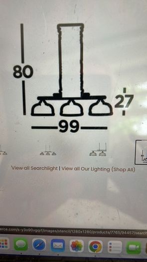 3  Light Bar Pendant Pendant