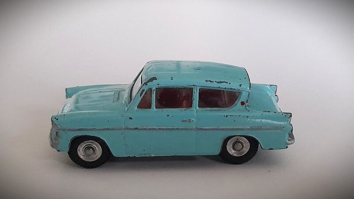 Diecast Vintage Dinky Toys Ford Anglia (105E) - Fair to Good Original Condition/No Box