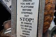 Vintage Original Railway Warning Sign