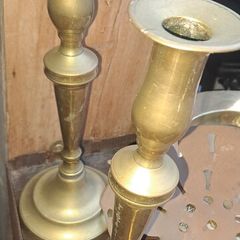 Old Church Brass Candlesticks