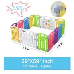 Multi Coloured Playpen